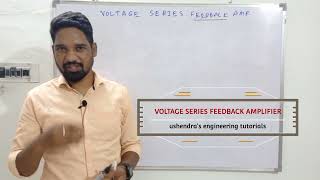 voltage series feedback amplifier input resistance and output resistance with feedback in telugu [upl. by Gerge]