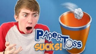 PAPER TOSS iPhone Gameplay Video [upl. by Ayotl]