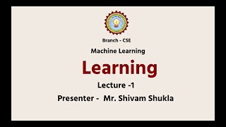 Machine Learning Techniques  Learning  AKTU Digital Education [upl. by Gibe]