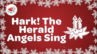 Hark The Herald Angels Sing with Lyrics  Christmas Carol [upl. by Akin]