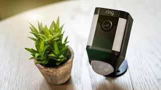 Review  Ring Battery Spotlight  LED Wireless Home Security Camera [upl. by Nahpets349]