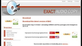 【Exact Audio Copy】のインストールから日本語化、初期設定まで。 [upl. by Celestia213]