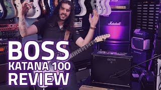 BOSS Katana100 Review  100 Watts Of Pure Power [upl. by Ahsinid856]