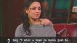 Mila Kunis  Nov2003  interview part 2 [upl. by Tressa]