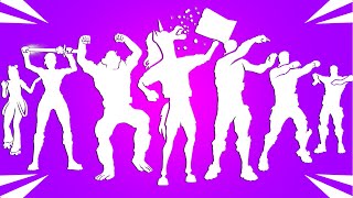 Top 25 Legendary Fortnite Dances With Best Music  Monkey Mosh Flake Shake HandForged Gloss [upl. by Eibbor]