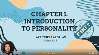 Chapter 12 Introduction to Personality  Nature of Personality [upl. by Wickman596]