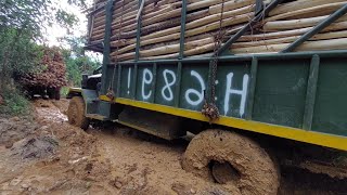 Modified Trucks Sinking Deep into the Mud the Raw Power of Brave Drivers [upl. by Brena]