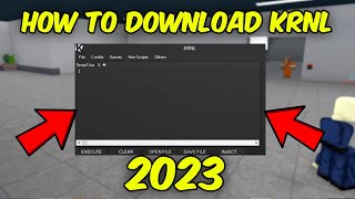 HOW TO DOWNLOAD KRNL IN 2023  TUTORIAL DOWNLOAD ROBLOX KRNL [upl. by Yasdnyl]