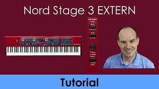 Nord Stage 3 Extern Connect Tutorial  External [upl. by Weihs]