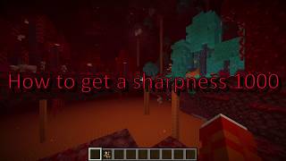 How To Get A Sharpness 1000 Sword In Minecraft 116 [upl. by Perron]