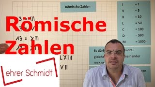 Römische Zahlen  Mathematik  Lehrerschmidt [upl. by Greta161]