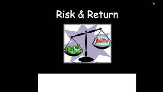 Concept of return and risk [upl. by Aronle]