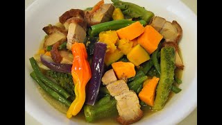 Simple Pinakbet with Bagnet  Pakbet Ilocano Recipe [upl. by Beret]