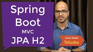 Spring Boot  JPA  MVC  H2 Example [upl. by Jeramie987]