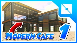 Modern Cafe Speed Build PART 1 Roblox Studio [upl. by Beore]