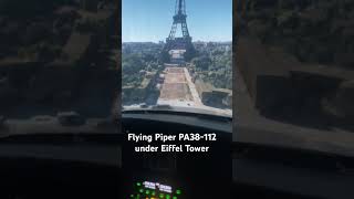 Flying PA38112 simulator under Eiffel Tower [upl. by Radu]