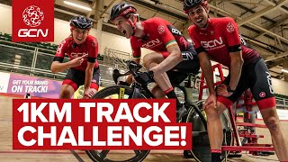 GCN Track Cycling Challenge  Velodrome Rookies Try The Kilo [upl. by Aietal198]