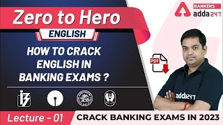 How to Crack English Section in Banking Exams 2024  Adda247 Banking Classes  Lec1 [upl. by Aihtnamas]