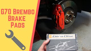 EASY Step by Step Brembo Brake Pad Replacement  Genesis G70 [upl. by Cristian]