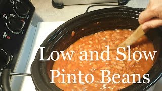 Creamy Slow Cooker Pinto Beans [upl. by Hoisch327]