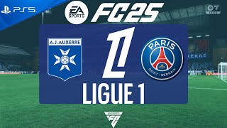 FC 25 Auxerre vs PSG  Ligue 1 202425  PS5 [upl. by Meisel876]