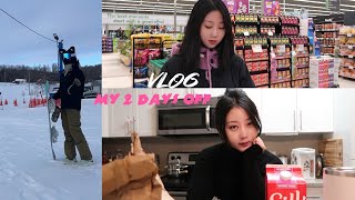 Vlog 卡车司机的双休日 极限48小时 What I do on my days off｜Snowboarding｜Grocery shopping [upl. by Odnavres]