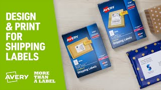 How to Design amp Print Shipping Labels with Avery Products [upl. by Eldwen467]