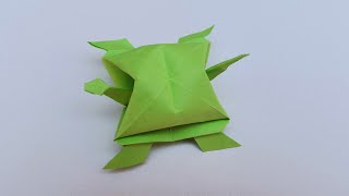 Como hacer una tortuga de origami facil paso a paso🐢 origami turtle [upl. by Dorice]