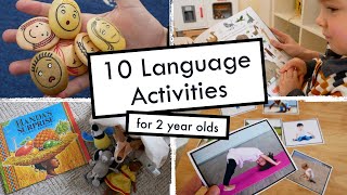 ACTIVITIES FOR LANGUAGE DEVELOPMENT  Activities to get monolingualbilingual two year olds talking [upl. by Nolrac]