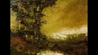 284 Tonalism Oil Painting Tutorial Fast and Loose Tonal Texture [upl. by Susi]