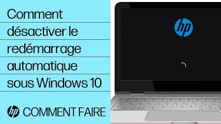 Comment désactiver le redémarrage automatique sous Windows 10  Ordinateurs HP  HP Support [upl. by Roderica]