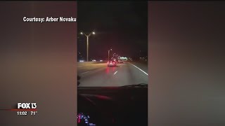 Video shows suspected drunk driver crash and flip from I275 [upl. by Daphna862]