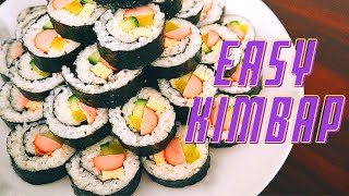 KIMBAP 김밥  Easy recipe [upl. by Pratte612]