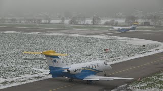 Pilatus PC24 SERVE amp SERVF  Depart at Airport Buochs LSZC  14122021 [upl. by Hacker251]