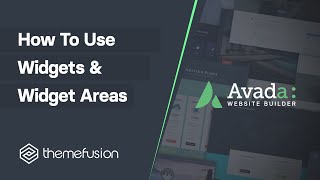 How To Use Widgets amp Widget Areas Legacy Method [upl. by Hartzell]