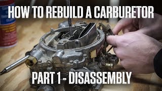 How to rebuild an Edelbrock or Carter AFB carburetor  Part 1  Disassembly  Hagerty DIY [upl. by Oderfliw20]