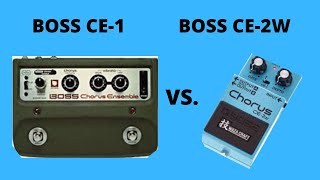 Boss CE1 vs CE2w Comparison [upl. by Olympium]