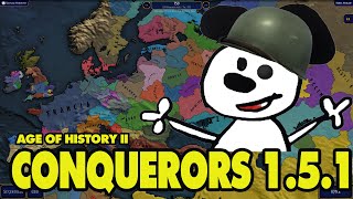 Probando el Mod Conquerors v151 de Age of History II Link en los Comentarios [upl. by Lenno]