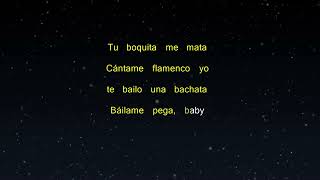 AMANTES  Karaoke  Becky G ft Daviles De Novelda [upl. by Dumas]