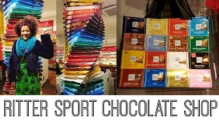 😍 Chocolate Dream Come True 😍 Visiting Ritter Sport Chocolate Shop in Berlin 😋 [upl. by Shana]