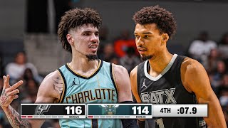 Spurs vs Hornets 😱 INSANE ENDING  FINAL 3 MINUTES 🔥 February 7 2025 [upl. by Aret149]