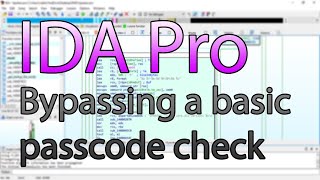 IDA Pro RE  Bypassing a basic passcode check [upl. by Yenobe565]