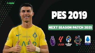 احدث باتش تحويل بيس 2019 لبيس 2024 بأخر الانتقالات الجديد بمميزات خرافيه PES 2019 SMOKE PATCH 2025 [upl. by Eentirb]