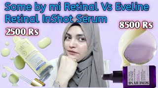 Retinal Serum For Beginners  Some By Mi Retinal Vs Eveline Retinal in shot Serum Review [upl. by Arrehs]