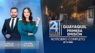 Noticiero de Guayaquil Primera Emisión 291124 [upl. by Anitsrik]