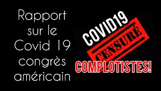 ❗️COVID  RAPPORT congrès americain Noubliez pas ❗️ [upl. by Aihcila]