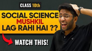 Class 10th SOCIAL SCIENCE  Dont Do These Mistakes 🔥  Shobhit Nirwan [upl. by Madai820]