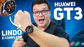 Huawei Watch GT3 46mm  O SMARTWATCH MAIS COMPLETO E ELEGANTE HOJE [upl. by Eetak]