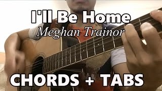 Ill Be Home ♫ Meghan Trainor ♫ Guitar Tutorial CHORDS TABS [upl. by Annerb]