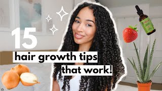 15 Hair Growth Tips that work [upl. by Carissa]